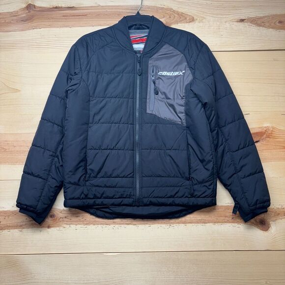 Castle X Jacket Men Small Black Full Zip Lightweight Puffer Snowmobiling Outdoor - Picture 2 of 16